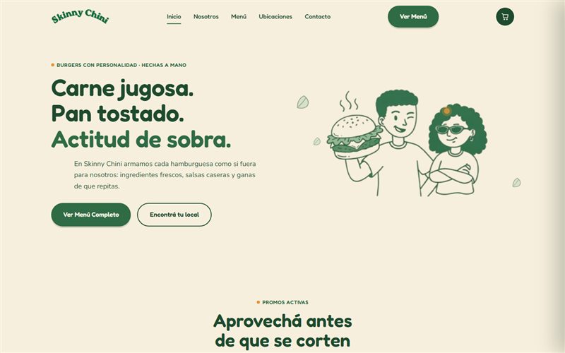 Página principal de Skinny Chini